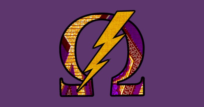 Omega psi phi lightning bolt meaning