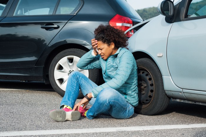 Silvina tuvo un accidente en su automóvil