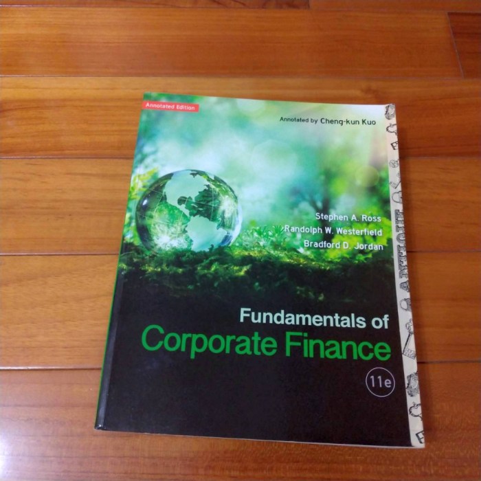 Fundamentals of corporate finance 11e