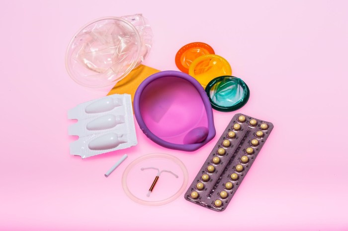 A nurse is reviewing contraception options for four clients